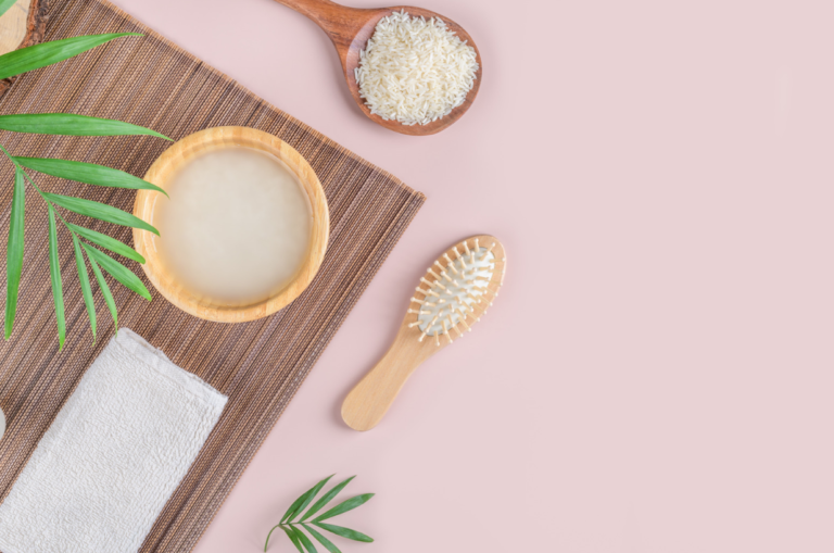 eau de riz cheveux