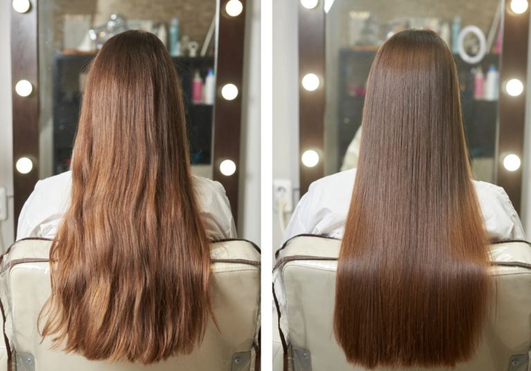kératine cheveux avant apres